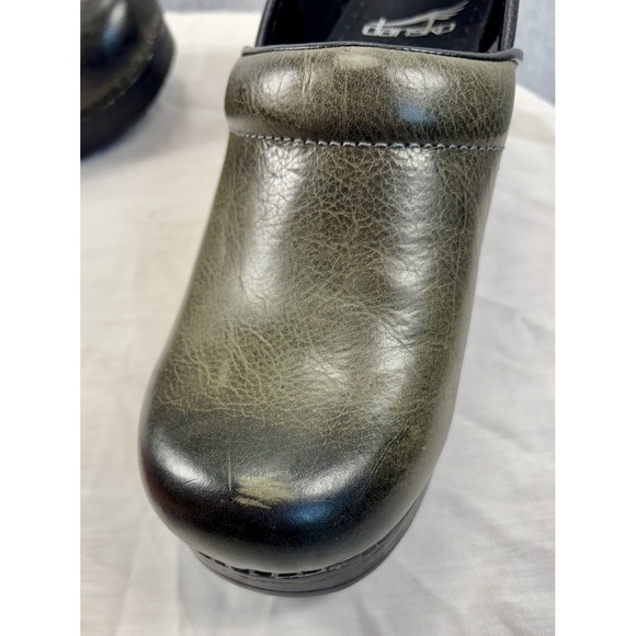 Dansko Professional Leather Clogs – Size 38 Olive Green - Picture 8 of 10